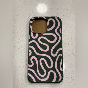 Pela Green and Pink Abstract Pattern iPhone 16 Pro Max Case